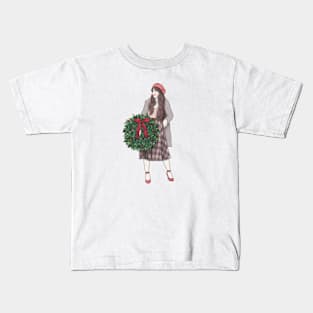 Christmas Wreath Kids T-Shirt